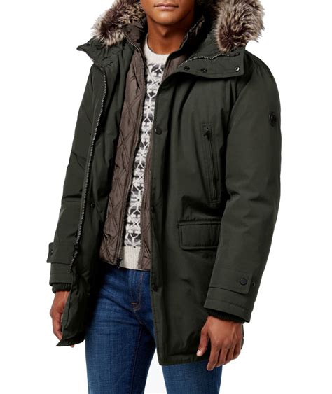 parka men michael kors|michael kors parka winter coats.